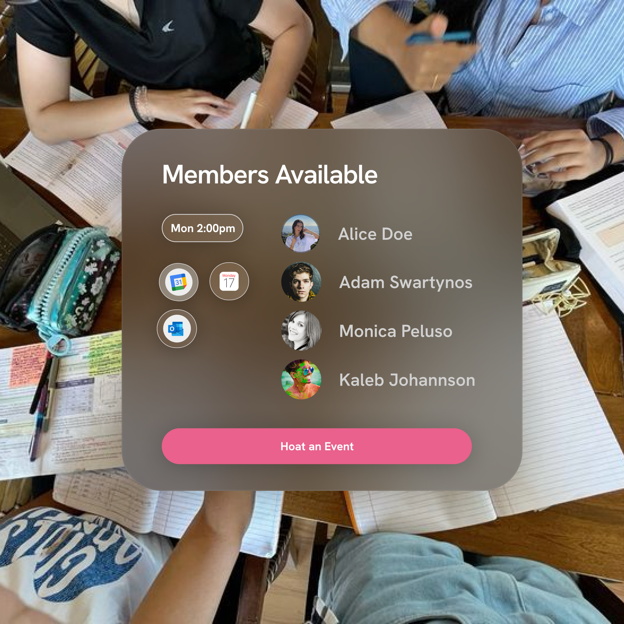 Calendar merging demo